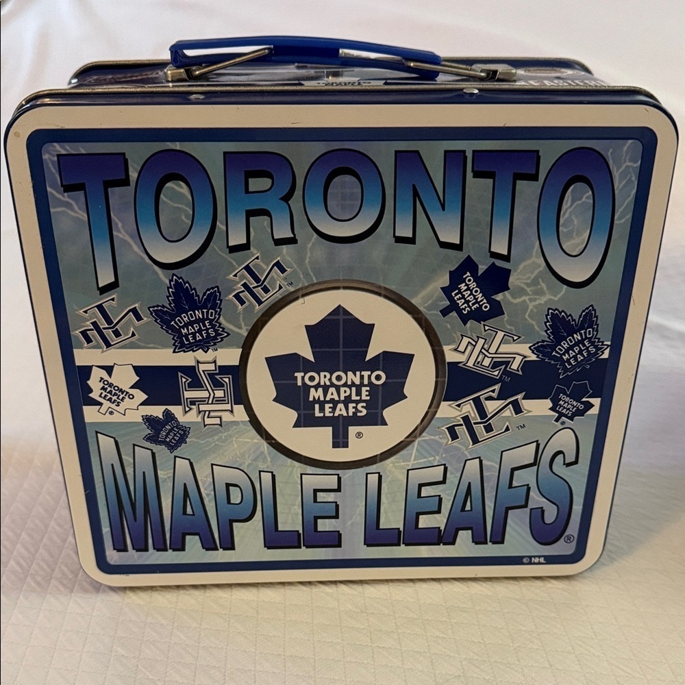 Official NHL Toronto Maple Leafs Vintage Blue Lunch Box with serial number - Picture 6 of 13